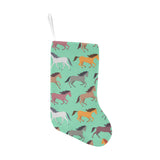 Colorful horses pattern Christmas Stocking