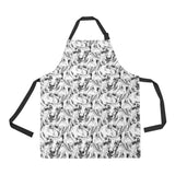 Greyhound Pattern Print Design 01 All Over Print Adjustable Apron