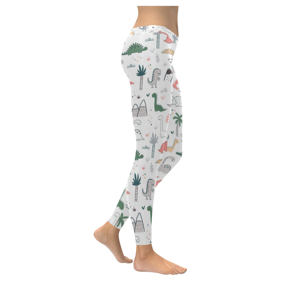 Cute cartoon dinosaurs tree pattern Women's Legging Fulfilled In US