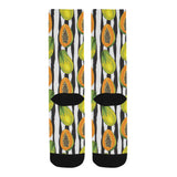 papaya design pattern Crew Socks