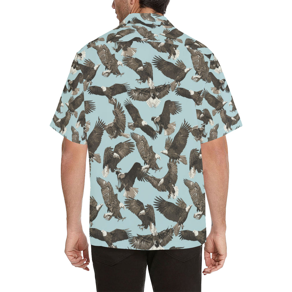 Eagle Pattern Print Design 01 Men's All Over Print Hawaiian Shirt (Model T58)