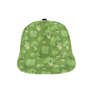 Broccoli pattern green background All Over Print Snapback Cap