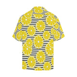 slice of lemon design pattern Men's All Over Print Hawaiian Shirt