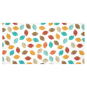 Colorful american football ball pattern Tablecloth
