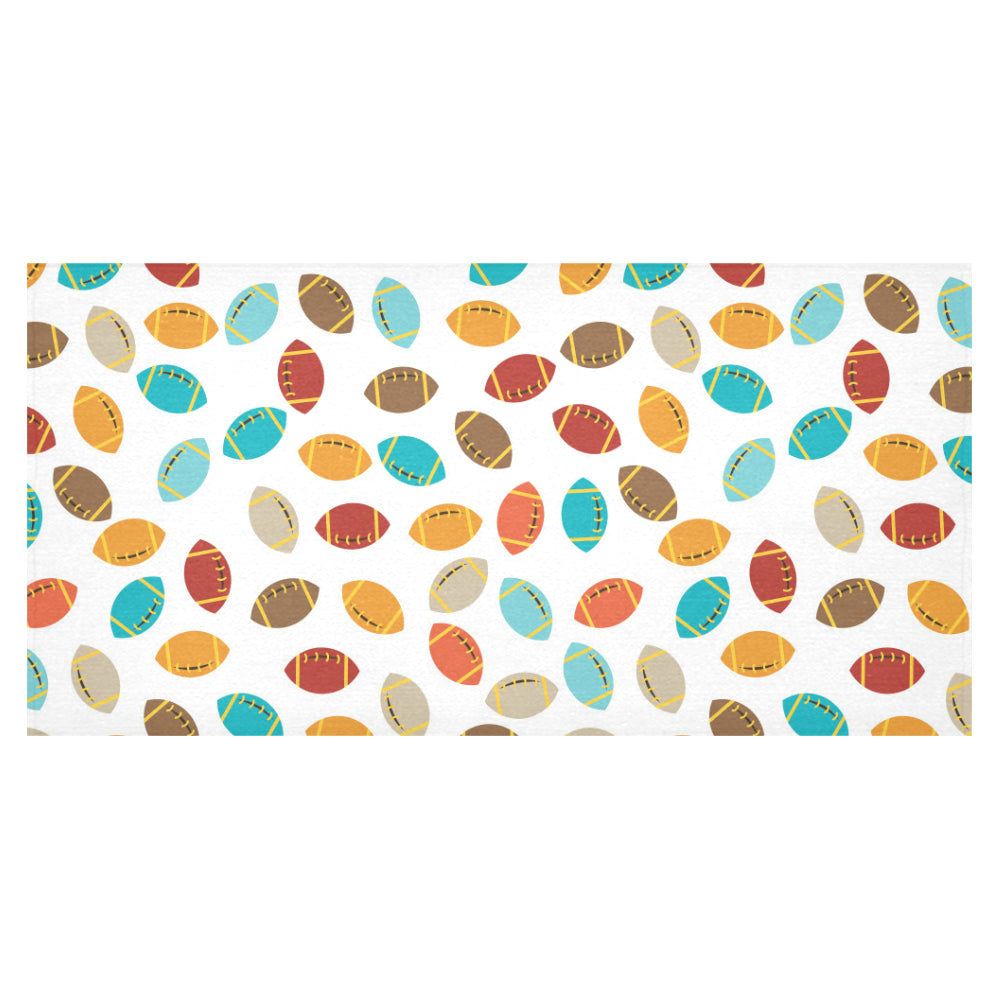 Colorful american football ball pattern Tablecloth