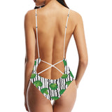 Cool Broccoli pattern Women's One-Piece Swimsuit