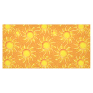 Sun orange background Tablecloth