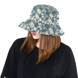 Sea turtle Polynesian Tribal design pattern Unisex Bucket Hat