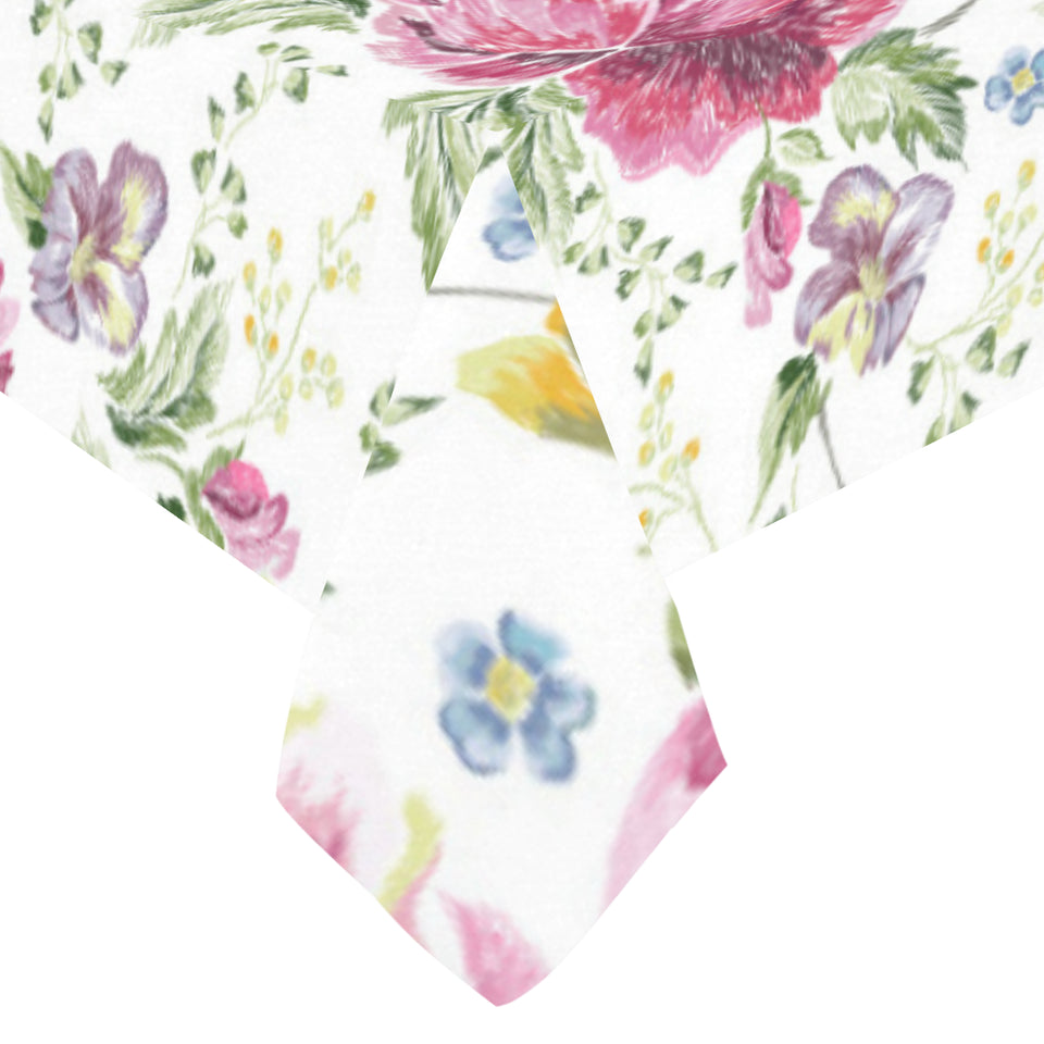 Hand drawn butterfly rose Tablecloth
