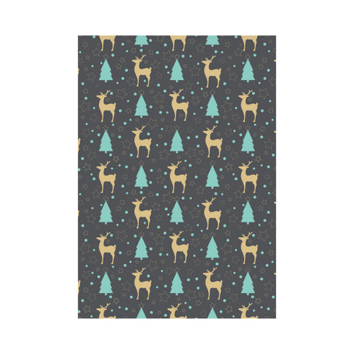 Deers star tree pattern House Flag Garden Flag