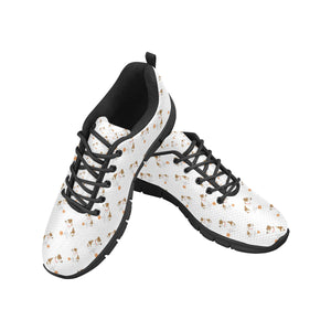 Jack Russel Pattern Print Design 05 Men's Breathable Sneakers ( Model 055)