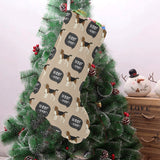 Beagle pattern Christmas Stocking