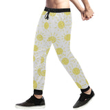 hand drawn sun pattern Unisex Casual Sweatpants