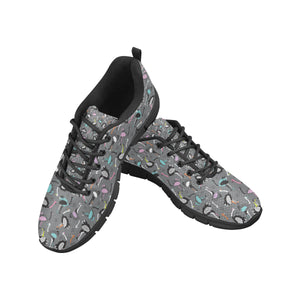 Ostrich Pattern Print Design 01 Men's Breathable Sneakers ( Model 055)