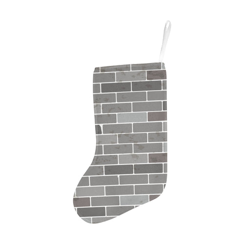 Brick Printed Pattern Print Design 05 Christmas Stocking