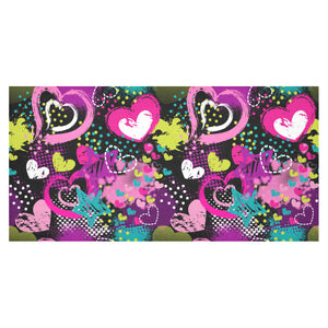 heart dot wave star creative design pattern Tablecloth