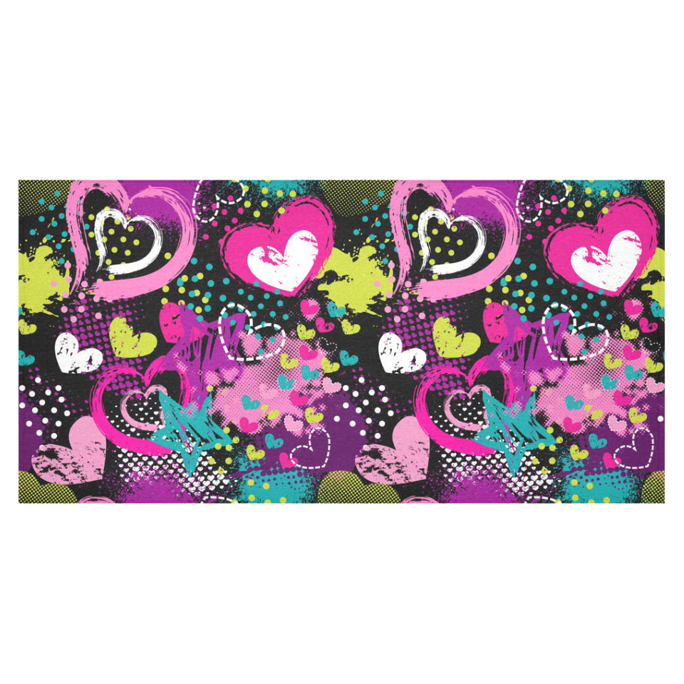 heart dot wave star creative design pattern Tablecloth