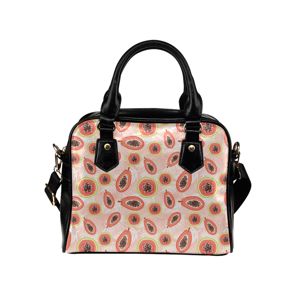 papaya leaves pattern Shoulder Handbag