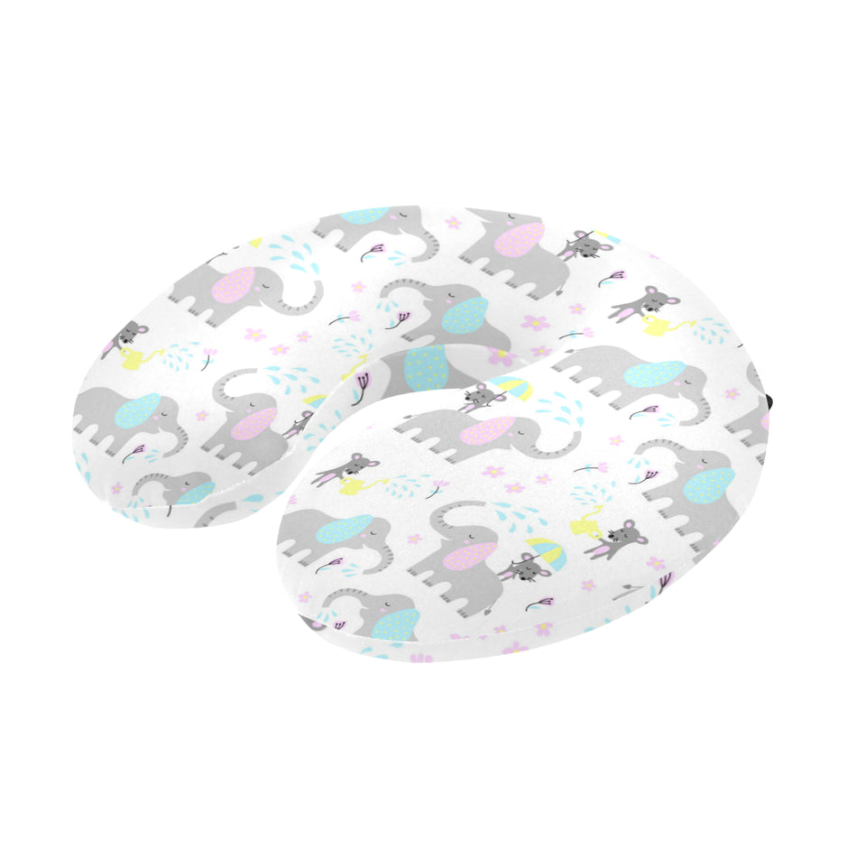 Cute elephant mouse pattern U-Shaped Travel Neck Pillow