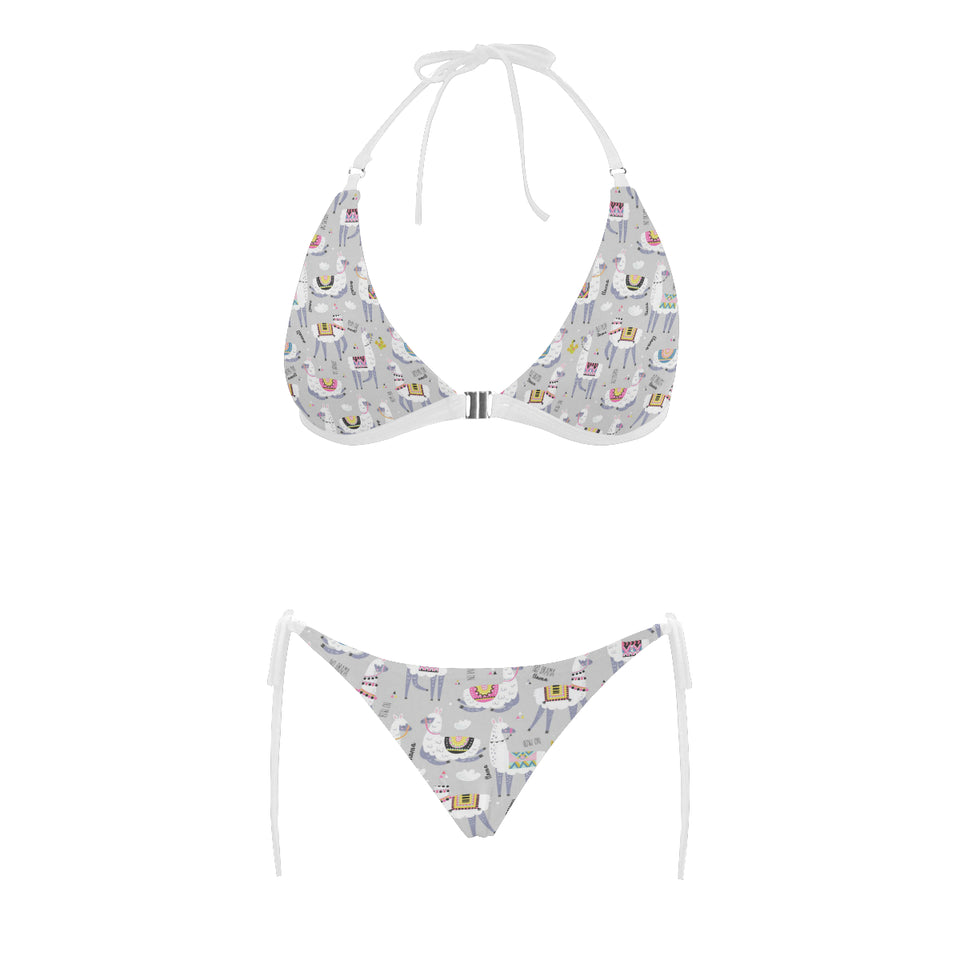 Cute Llama Alpaca pattern Sexy Bikinis Two-Piece Swimsuits