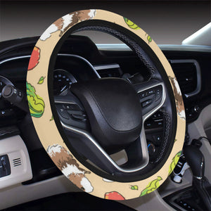 Guinea Pig Pattern Print Design 05 Car Steering Wheel Cover