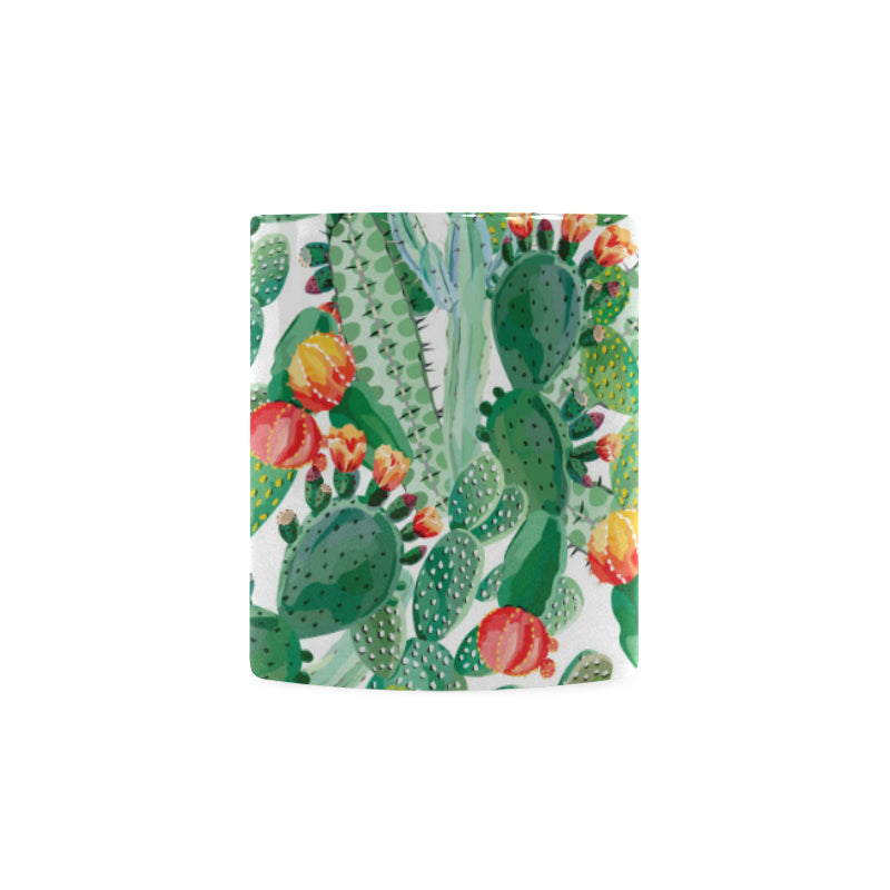 Cactus design pattern copy Classical White Mug (Fulfilled In US)