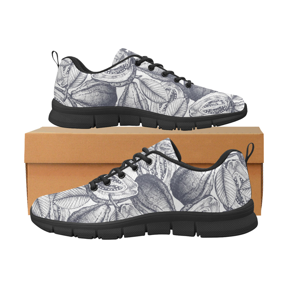 Guava tropical hand drawn pattern Women's Sneaker Shoes
