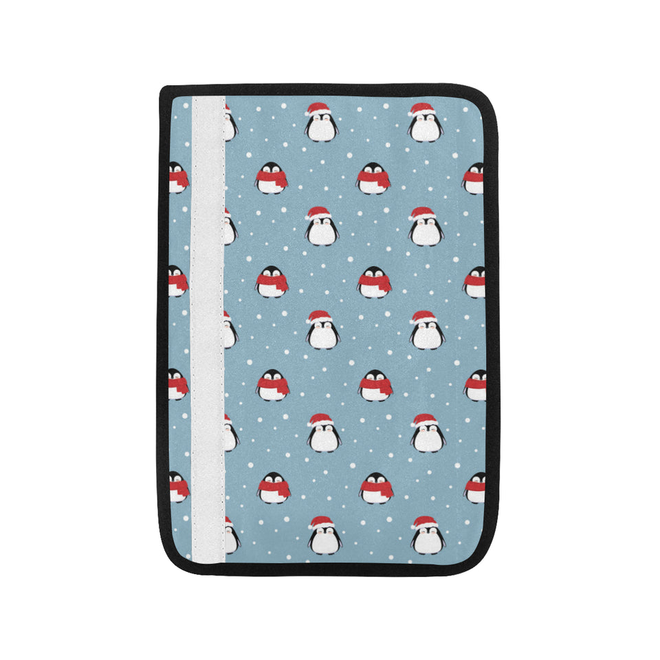 Cute penguin christmas snow pattern Car Seat Belt Cover