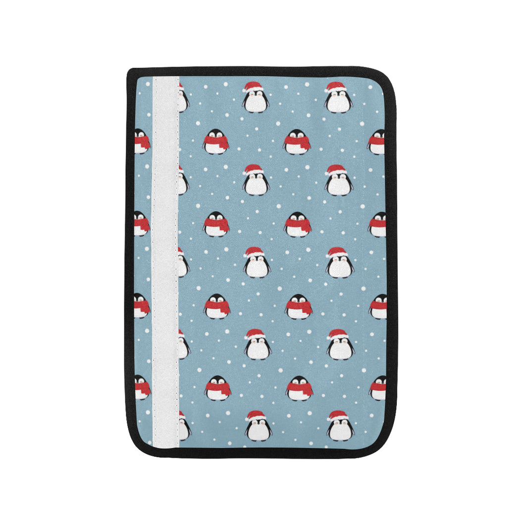 Cute penguin christmas snow pattern Car Seat Belt Cover