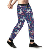 Colorful butterfly flower pattern.eps Unisex Casual Sweatpants