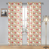 English Bulldog Pattern Print Design 05 Gauze Curtain