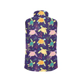 Colorful sea turtle pattern Women's Padded Vest