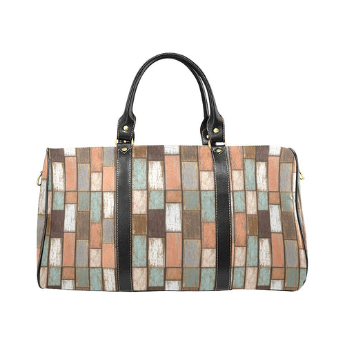 Wood Printed Pattern Print Design 02 Travel Bag