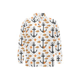 Clown Fish Pattern Print Design 02 Men's Long Sleeve Polo Shirt