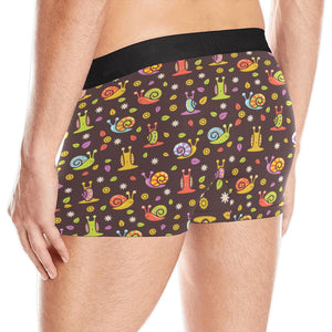 Snail Pattern Print Design 02 Men's All Over Print Boxer Briefs Men's Underwear
