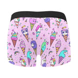 Cute ice cream cone animal pattern Men's All Over Print Boxer Briefs Men's Underwear