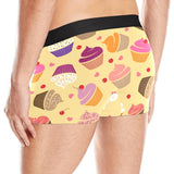 cake cupcake heart cherry pattern Men's All Over Print Boxer Briefs Men's Underwear