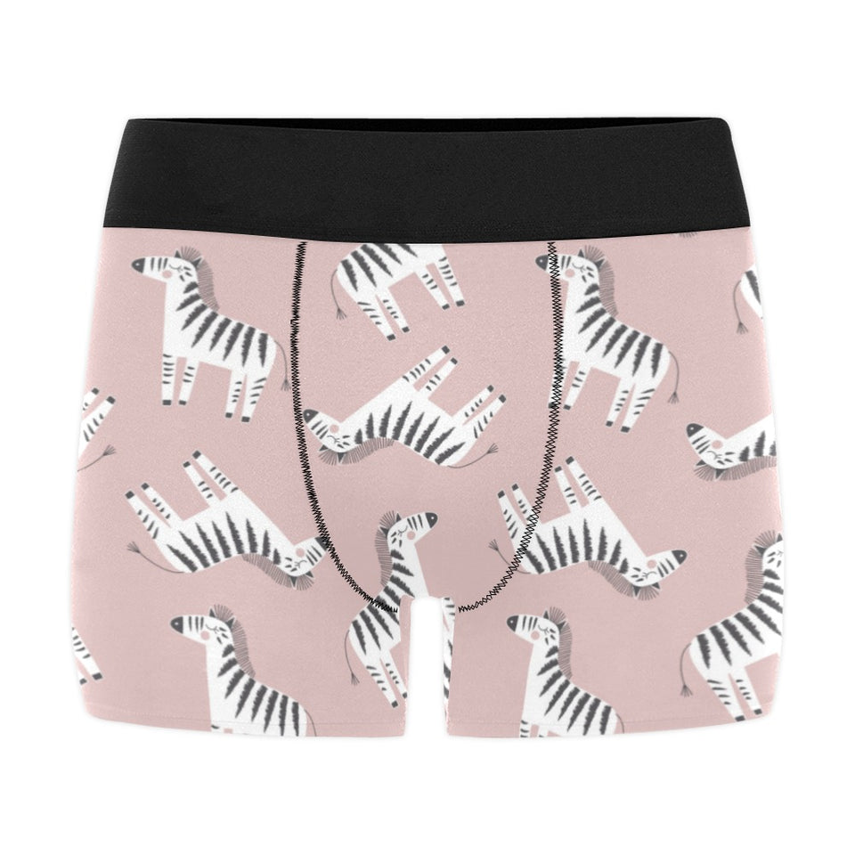Cute zebra pattern Men's All Over Print Boxer Briefs Men's Underwear