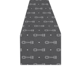 Engine Piston Black Background Pattern Design 02 Table Runner