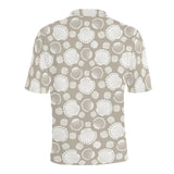 Scallop shell pattern Men's All Over Print Polo Shirt
