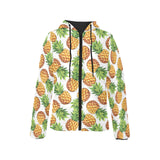Pineapples design pattern Women's Padded Hooded Jacket