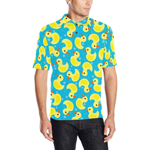 Duck Pattern Print Design 04 Men's All Over Print Polo Shirt