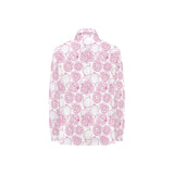 Sketch guava pattern Women's Long Sleeve Polo Shirt