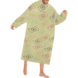 Camera Pattern Print Design 01 Blanket Robe with Sleeves