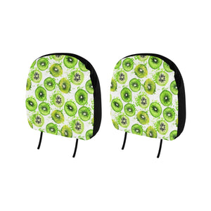 Watercolor kiwi pattern Car Headrest Cover