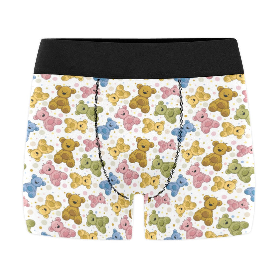 Teddy Bear Pattern Print Design 01 Men's All Over Print Boxer Briefs Men's Underwear