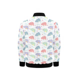 Hippopotamus Pattern Print Design 03 Kids' Boys' Girls' Bomber Jacket