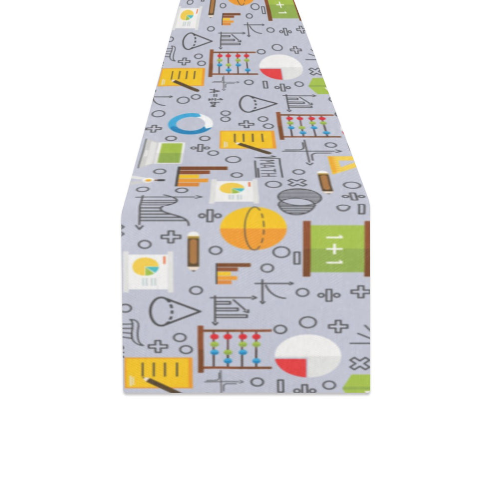 Math Pattern Print Design 04 Table Runner