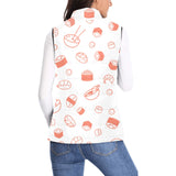 Sushi pattern Women's Padded Vest