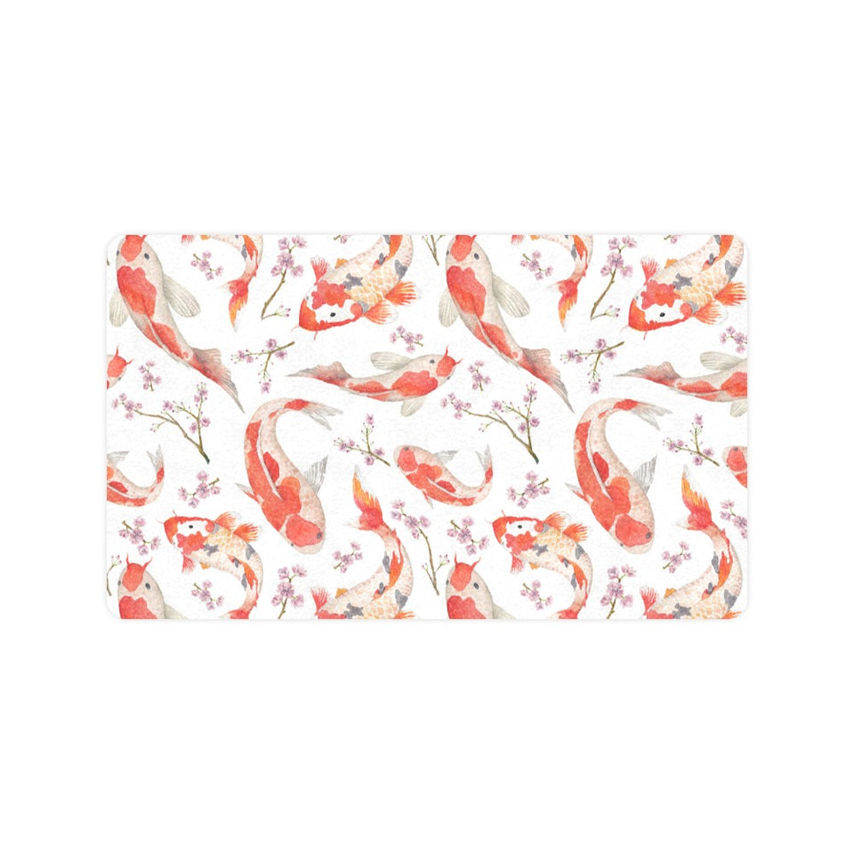 Watercolor Koi Fish Carp Fish pattern Doormat